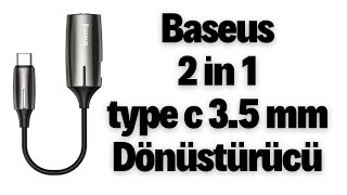 Baseus 2 in 1 type c Dönüştürücü  Baseus L60 type c 35mm [upl. by Sorrows118]