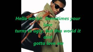 2Hello World Lyrics on screen DIGGY SIMMONS [upl. by Buffo]