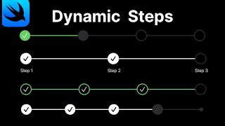 SwiftUI  Dynamic Multi Step Progress Bar [upl. by Vierno]