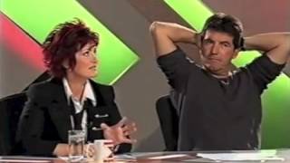 X Factor  Sharon throws water over Simon Cowell [upl. by Gusty]