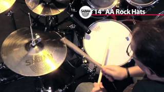 Sabian 14 AA Rock Hats Cymbal Demonstration [upl. by Dunseath596]