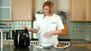 Philips AirFryer HD9220  Så här steker du korvar [upl. by Noynek]