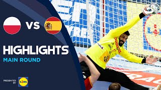 Poland vs Spain  Highlights  Mens EHF EURO 2022 [upl. by Eet]