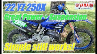 2022 Yamaha YZ250X Review Simple Still Works [upl. by Atinahc]