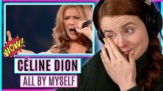 Vocal Coach reacts to Céline Dion  All By Myself Taking Chances World Tour The Concert [upl. by Annaohj]