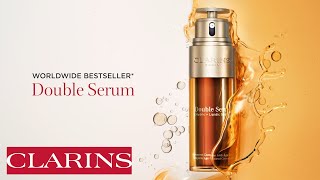 Clarins Double Serum  Visibly Firmer Smoother amp More Radiant Skin  Clarins [upl. by Nodroj]