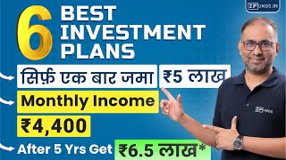 6 Best Investment Plans for Monthly Income in 2024  Passive Income Schemes Regular Income [upl. by Nyrual614]