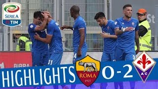 Roma  Fiorentina 02  Highlights  Giornata 31  Serie A TIM 201718 [upl. by Lleon]