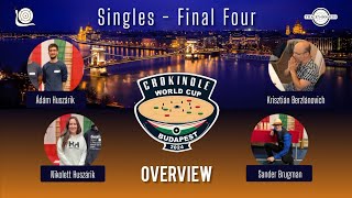 Crokinole World Cup 2024  Singles Final Four OVERVIEW crokinole singles [upl. by Nalra]