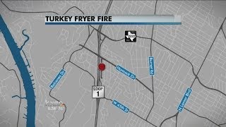 Turkey fryer fire [upl. by Nickolas]