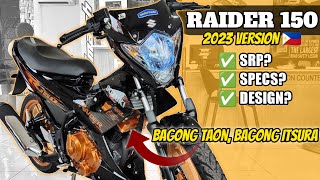 2023 MODEL  RAIDER 150 CARB  Actual unit and Specifications Walkthrough [upl. by Nahtnamas]