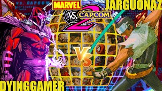 MvC2 Mvci Umvc3 JARGUONAZZ vs DYINGGAMER pt 2 [upl. by Ymorej]