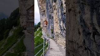 Aescher Cliff Restaurant In Ebenalp Switzerland [upl. by Pontone372]