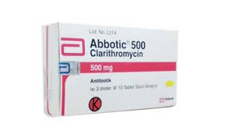 ABBOTIC 500 MG TABClarithromycin OBAT ANTI BIOTIK INVEKSI VIRUS [upl. by Neitsirhc]