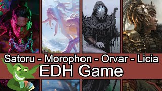 Playing with Punt Squad Satoru Umezawa vs Morophon vs Orvar vs Licia EDH  CMDR [upl. by Dympha]