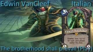 Edwin Vancleef card sounds in 12 languages Hearthstone✔ [upl. by Rehpinnej]