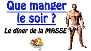 Que manger le soir  Le dîner de la MASSE musculaire  ksCoaching [upl. by Atem704]