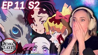 Season Finale DEMON SLAYER REACTION S2 Ep11 Entertainment District quotNo Matter How Many Livesquot [upl. by Wj]