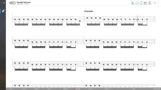 Red Hot Chili Peppers  Parallel Universe BASS TAB PLAY ALONG [upl. by Faustine]