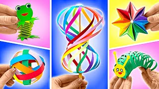 12 MOST VIRAL Paper Fidget Toy Crafts  EASY TUTORIAL  FUN DIY🎨 [upl. by Eiramaliehs]