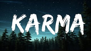 Taylor Swift Ice Spice  Karma Lyrics  1 Hour Lyrics [upl. by Esirrehc]