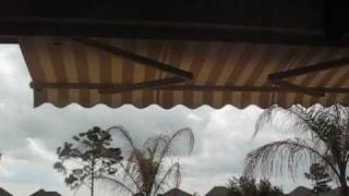 Motorized Retractable Patio Awning and Sun Shade Houston TX not SunSetter [upl. by Suertemed]