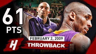 Kobe Bryant OLD MSG Record Highlights vs Knicks 20090202  61 Points MAMBA SHOW [upl. by Aleakam321]