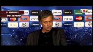 Mourinho Rueda De Prensa 27042011 Real Madrid  Barcelona  FUTBOLEROS [upl. by Ailemrac]