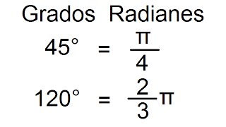 Grados a Radianes Conversión Mostrando dos Ejemplos [upl. by Evelyn]