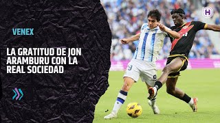 Jon Aramburu Estoy muy agradecido por las oportunidades”  Real Sociedad vs Rayo Vallecano [upl. by Gapin156]