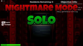 Nightmare mode SOLO Complete Roblox  Trespasser [upl. by Motch]