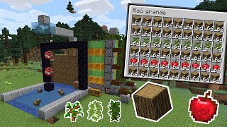 Farm de MadeiraÁrvore com Coleta Automática  Minecraft JAVA [upl. by Calvano225]