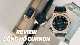 Review đồng hồ Curnon cả namnữ  thiết kế trẻ hậu mãi tốt giá chỉ bằng 1 đôi giày [upl. by Woodsum]