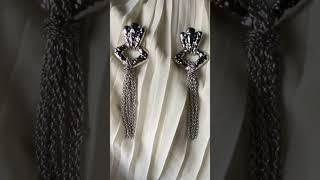 Trending earrings for order and details DM on instagram jewelry earrings trending viralvideo [upl. by Mungo]