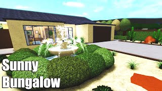 Sunny Bungalow Speedbuild • Roblox Bloxburg • 144K [upl. by Ethben]