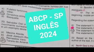 CONCURSO PROFESSOR INGLÊS  ABCP  2024 [upl. by Aramoy]