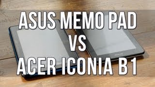 ASUS MeMo Pad vs Acer Iconia B1 eng subs [upl. by Okubo]