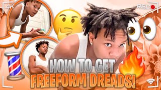 HOW TO GET FREEFORM DREADS FAST FASTEST METHOD [upl. by Seidule]