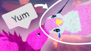 EATING PEOPLE on Feather Family Roblox [upl. by Ijok334]