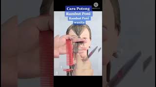 Cara Memotong Poni Yang Benarshort [upl. by Eijneb]