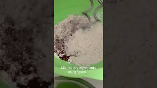 Bread dough kneading using a hand mixer [upl. by Pinette]