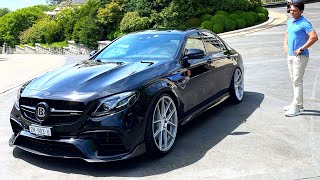 Mercedes AMG E63 BRABUS 800  BRUTAL New FULL Drive Review Interior Sound [upl. by Yalahs]