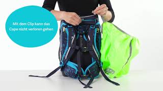 ergobag Regencape » Den Schulranzen wetterfest machen [upl. by Odnomar304]