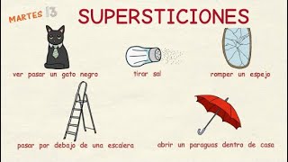 Aprender español Supersticiones españolas nivel intermedio [upl. by Nanis]