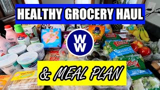 ✨HEALTHY✨WW WEEKLY GROCERY HAUL🛒 PLUS Weight Watchers Meal Plan for the Week  WW POINTS INCLUDED [upl. by Yknip]