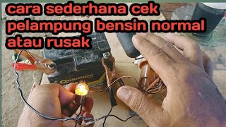 cara kerja pelampung bensin motor simulasi sederhana [upl. by Asiole]