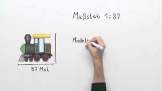 Wie verkleinert man den Maßstab  Mathematik  Zahlen Rechnen und Größen [upl. by Carce]