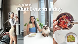 realistic what I eat in a day simple amp healthy meals cook with me and my workout routine [upl. by Althea554]