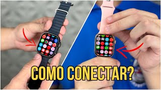 Como sincronizar seu Smartwatch série 9 CORRETAMENTE Android e iOS [upl. by Eiffub673]