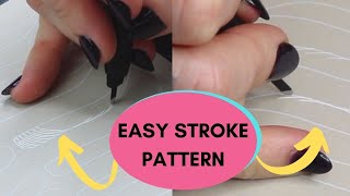 Easy MICROBLADING STROKE PATTERN The Pinecone explained [upl. by Aldarcy]